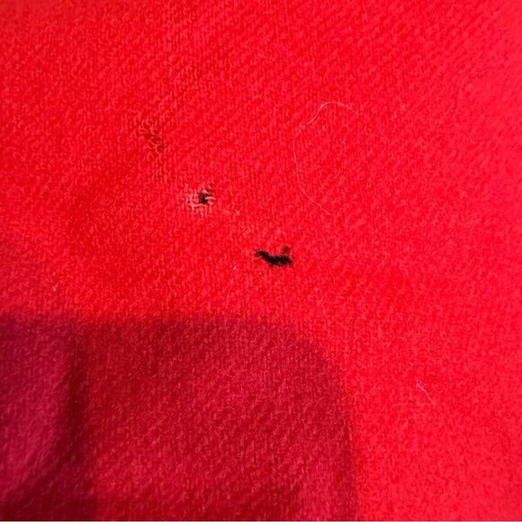 Vintage MCM Wool Nurse's Cape Wool Navy Red Lining One Size Prop Read - Picture 15 of 16